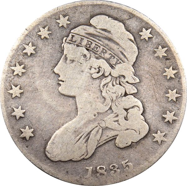 Ηνωμένες Πολιτείες United States Silver 1835 Capped Bust Half Dollar
