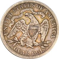 Ηνωμένες Πολιτείες United States 1876 Silver Seated Liberty Quarter Dollar