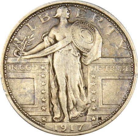 Ηνωμένες Πολιτείες United States 1917 Standing Liberty Quarter Dollar
