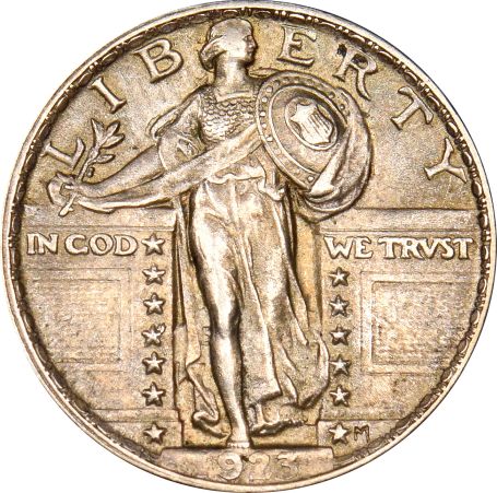 Ηνωμένες Πολιτείες United States 1923 Standing Liberty Quarter Dollar