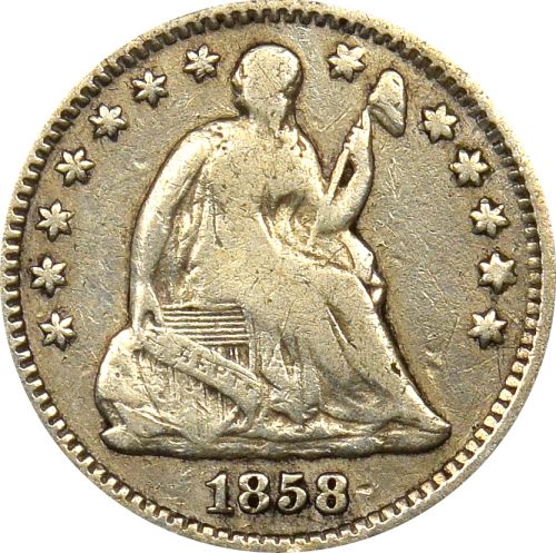 Ηνωμένες Πολιτείες United States 1858 Seated Liberty Half Dime