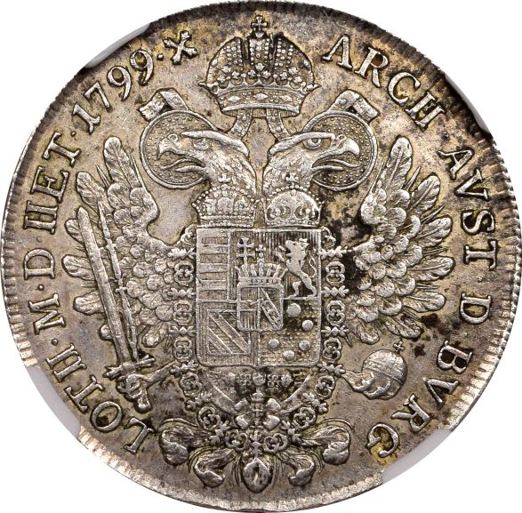 Αυστρία Austria Silver 1/2 Thaler 1799 Franz II NGC XF45 Rare