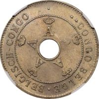 Βελγικό Κονγκό Belgian Congo 10 Centimes 1928/5 NGC MS66