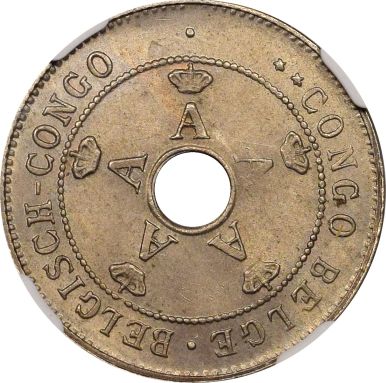 Βελγικό Κονγκό Belgian Congo 10 Centimes 1928/5 NGC MS66