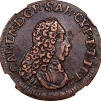 Ιταλία Italy Sardinia 1 Cagliarese 1732 NGC XF45 Top Grade