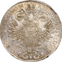 Austria 1780 1 Thaler Maria Theresa Venice Mint 1817-1833 NGC UNC Details