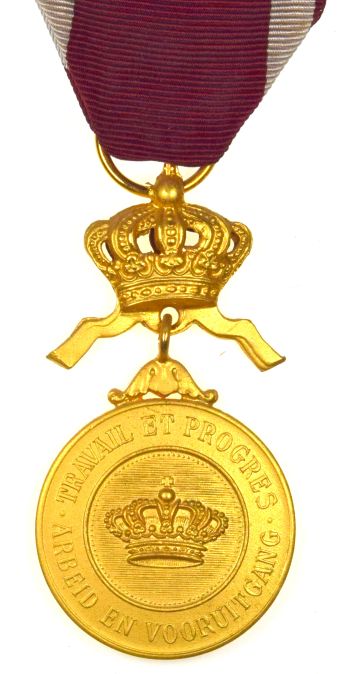 Βέλγιο Belgium Order of the Crown Gold Medal 1st Class
