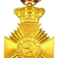 Βέλγιο Belgium Military Decoration For Loyal Service With Ribbon