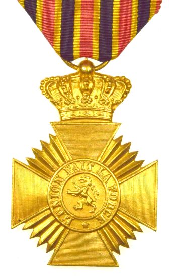 Βέλγιο Belgium Military Decoration For Loyal Service With Ribbon
