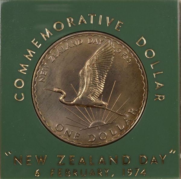 Νέα Ζηλανδία New Zealand "New Zealand Day" Dollar 1974 In Plastic Case