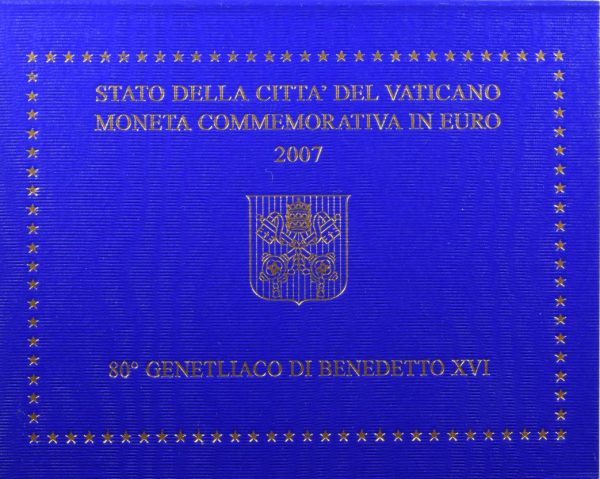 Βατικανό Vatican 2007 Commemorative Official 2 Euro Coin