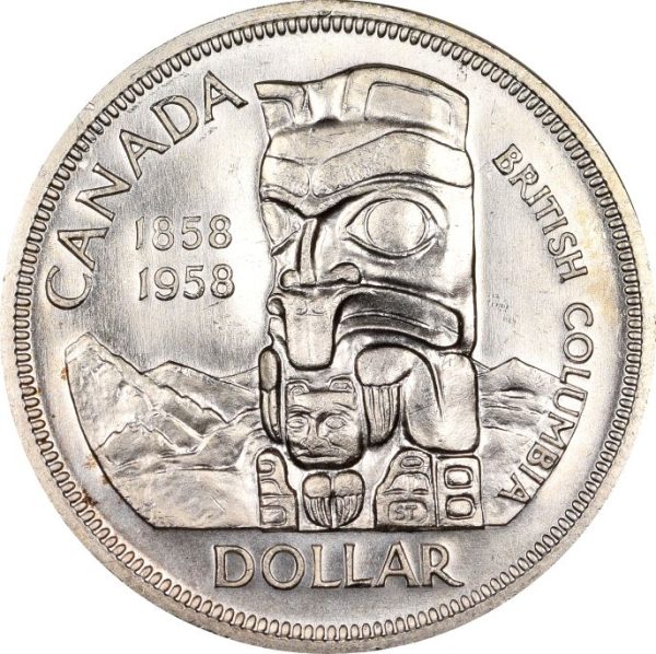 Καναδάς Canada 1 Dollar 1958 Silver Vrilliant Uncirculated