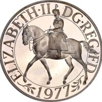 Μεγάλη Βρετανία Great Britain 1977 Proof Silver Jubilee Crown