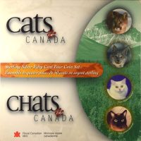 Canada 1999 Cats Of Canada Set Of Four 50 Cent Silver Coins