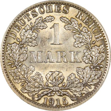 Γερμανία Germany 1 Mark 1915 Α Silver Uncirculated