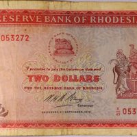 Χαρτονόμισμα Reserve Bank Of Rhodesia 2 Dollars 1970