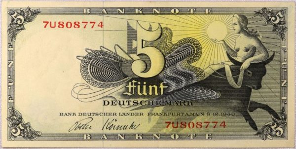 Χαρτονόμισμα Γερμανία Germany Banknote 5 Marks 1948 High Grade