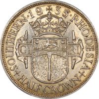 Νότια Ροδεσία Southern Rhodesia Silver Half Crown 1935