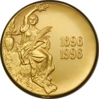 Rare 1896 1996 Olympic Games Centenary Medal