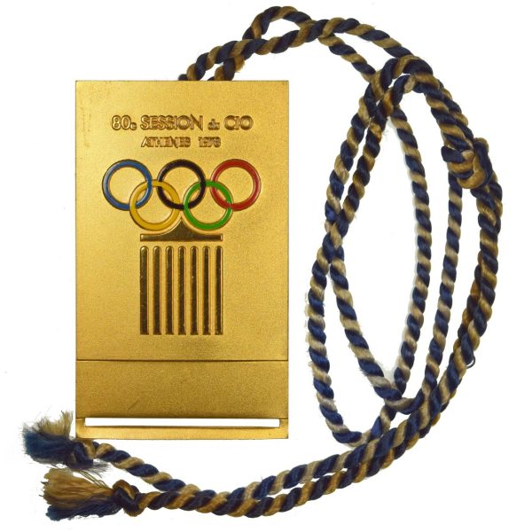 Olympic Committee 80th IOC Session in Athens 1978 IOC Session Badge