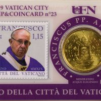 Βατικανό Vatican 50 Cent Coincard 2019 Pope Francis