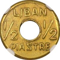 Λίβανος Lebanon 1/2 Piastre 1941 NGC UNC Details