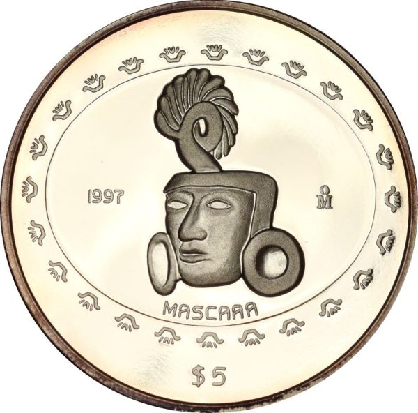 Μεξικό Mexico 5 Pesos 1997 Proof Silver 1oz