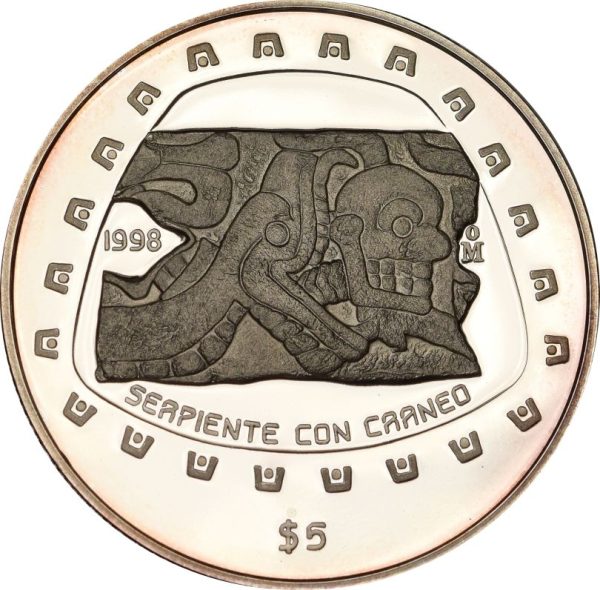 Μεξικό Mexico 5 Pesos 1998 Proof Silver 1oz
