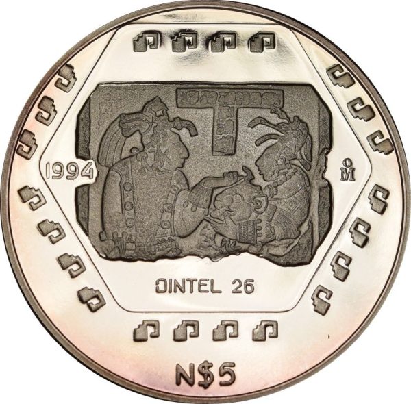Μεξικό Mexico 5 Pesos 1994 Proof Silver 1oz