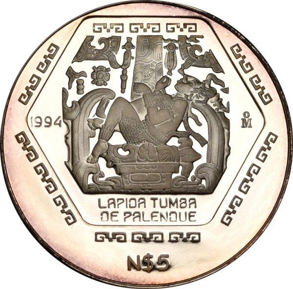 Μεξικό Mexico 5 Pesos 1994 Proof Silver 1oz