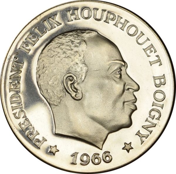 Ακτή Ελεφαντοστού Ivory Coast Republic 10 Francs 1966 Silver Proof