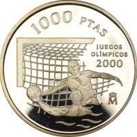 Ισπανία Spain 1000 Pesetas 1999 Silver 2000 Sydney Olympic Games