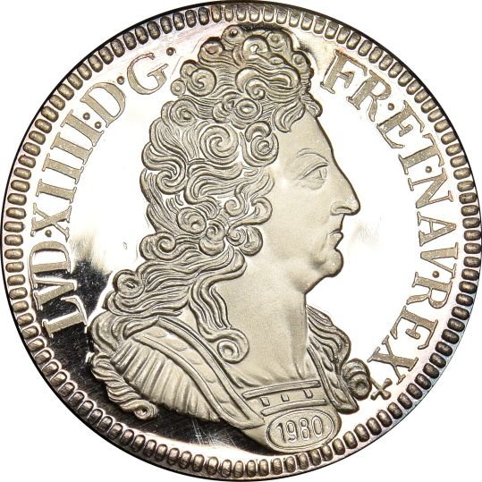 Γερμανία Germany Proof Silver Medal 1000/1000 1980 Ludwig XIV