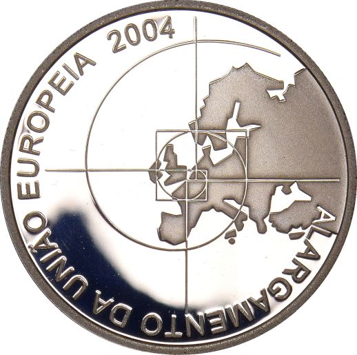 Πορτογαλία Portugal 8 Euro 2004 Silver Proof Enlargement Of EU With Box & COA