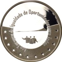 Πορτογαλία Portugal 5 Euro 2007 Silver Proof Year Of Equal Opportunity With Box & COA