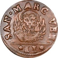 Βενετία Italian States Venice Copper 2 Soldi 1688 Aramata ET Morea