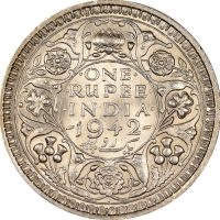 Ινδία India 1 Rupee 1942 Silver Uncirculated