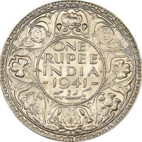 Ινδία India 1 Rupee 1941 Silver Uncirculated