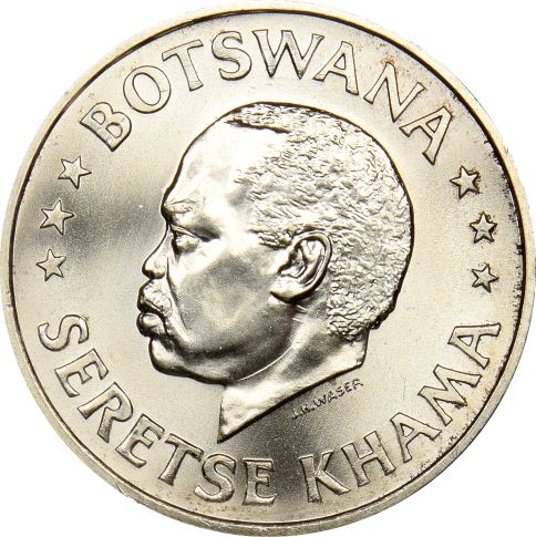Μποτσουάνα Botswana 50 Cents Silver 1966 Brilliant Uncirculated