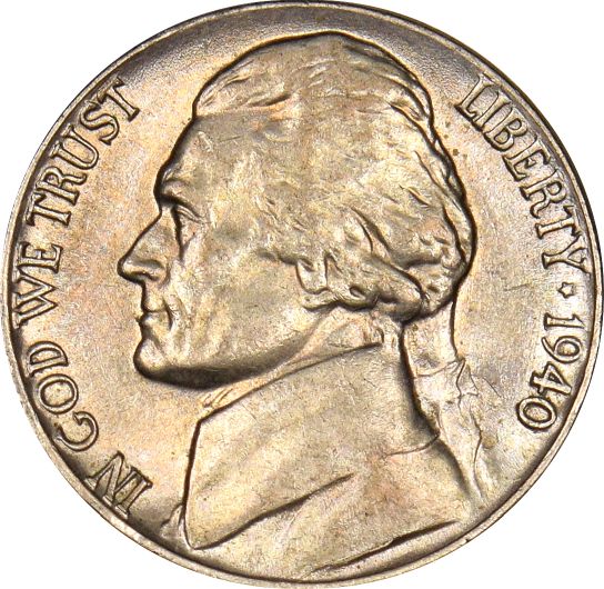 Ηνωμένες Πολιτείες Αμερικής USA Buffalo Nickel 5C 1940 Uncirculated