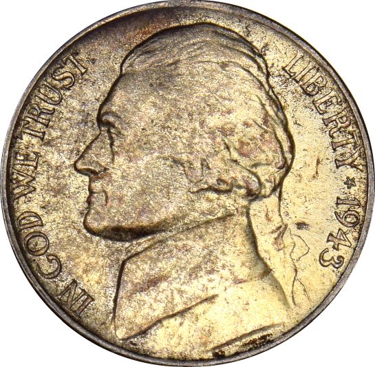 Ηνωμένες Πολιτείες Αμερικής USA Buffalo Nickel 5C 1943 Uncirculated