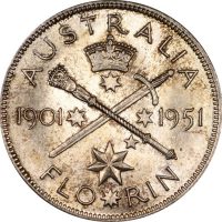 Αυστραλία Australia Silver 1 Shilling 1951 Brilliant Uncirculated