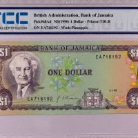 Χαρτονόμισμα Τζαμάικα Banknote Jamaica 1 Dollar 1990 TCC 67EPQ