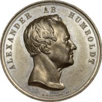 Prussian Medal Alexander Von Humboldt 1869 Uncirculated Condition