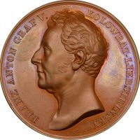 Austria Bronze Medal 1842 Franz Anton Graf V Kolowrat By Konrad Lange