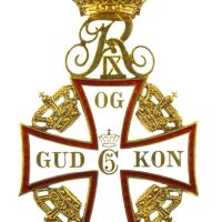 Δανία Denmark Order Of Dannebrog Cross Only From Grand Cross Set