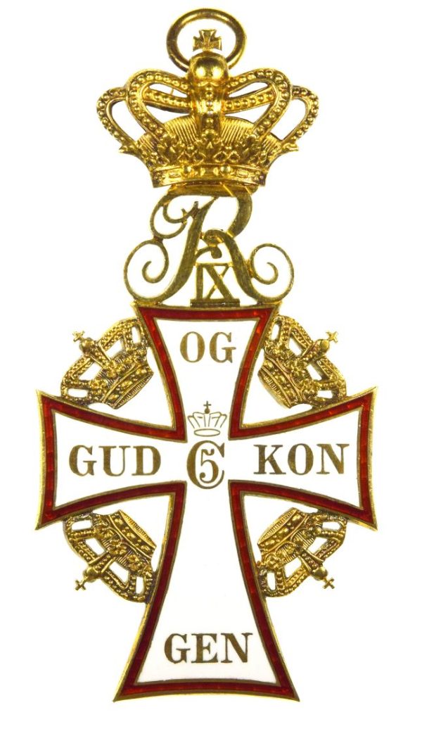 Δανία Denmark Order Of Dannebrog Cross Only From Grand Cross Set