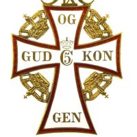Δανία Denmark Order Of Dannebrog Cross Only From Grand Cross Set