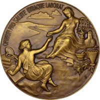 Commemorative Medal Specia UPR Health Military School Lyon Circa 1951