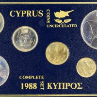 Κύπρος Cyprus 1988 Complete Brilliant Uncirculated Coin Set